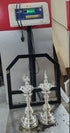 Pure Silver Peacock Lamp pair 565gm - By Mahita Collections